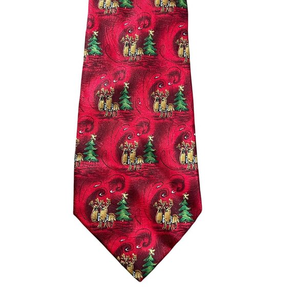 Vintage Jerry Garcia Christmas Necktie Dracula Claus Collection 32 Silk 1996 90s - Picture 1 of 5